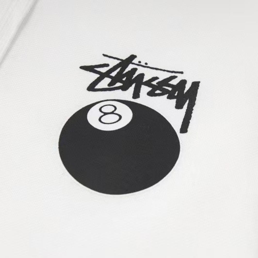 Stussy White Hoodie with Black Graphic - Picture 14 of 14